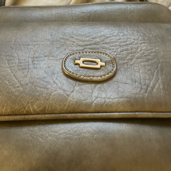 NWT Vintage 1980s gray leather shoulder bag - Picture 5 of 14